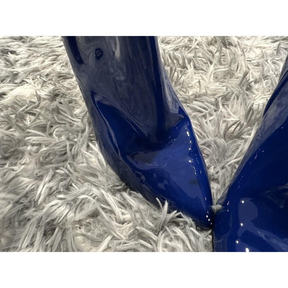 Gucci Blue Patent Leather Pointed Toe Booties 37.5 - Picture 4 of 11